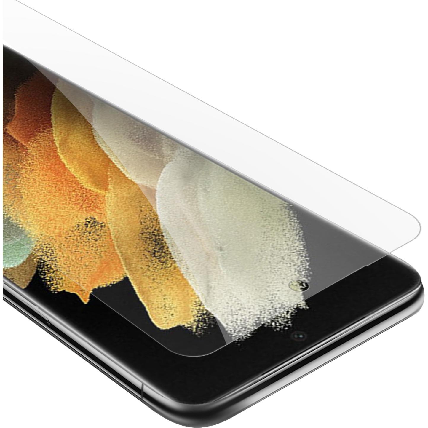 Cadorabo Tempered Schutzglas (1 Stück, Samsung Galaxy S21), Smartphone Schutzfolie, Transparent