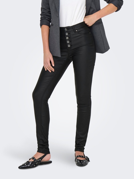 Produktbild Only ONLBlush HW Button beschichtet Skinny Fit Jeans Hose (XXL)