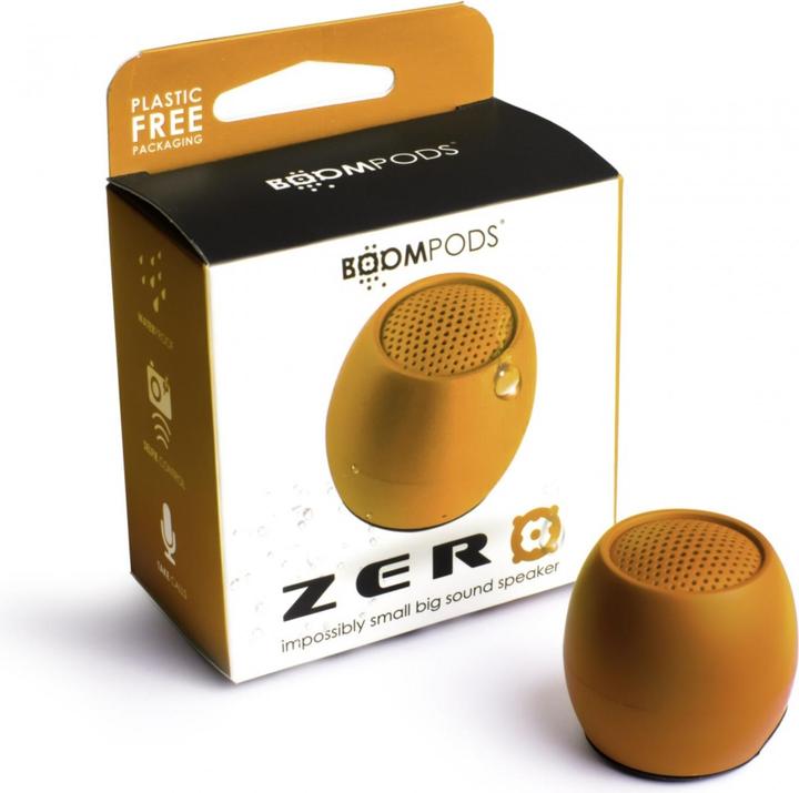 Produktbild Boompods Zero Bluetooth® Lautsprecher Freisprechfunktion, stossfest, Wasserfest Orange (5 h, Akkubetrieb)