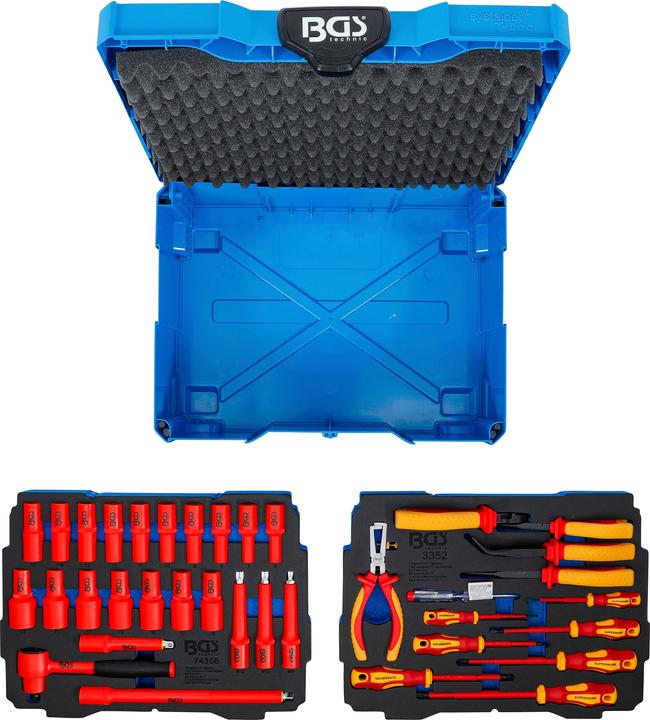 Actual product image BGS VDE pliers / screwdriver and socket spanner set | systainer® | 36 pcs. (36 pieces)