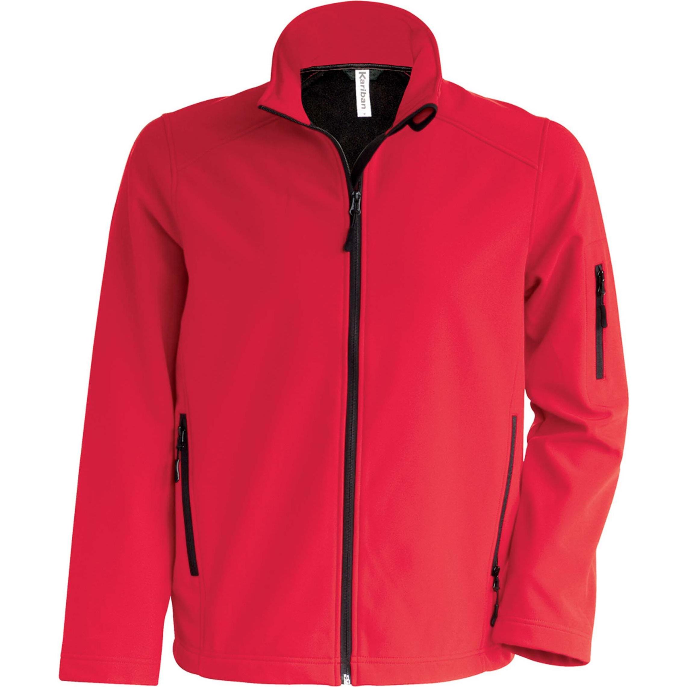 Kariban, Herren, Jacke, Softshell (M), Rot, M