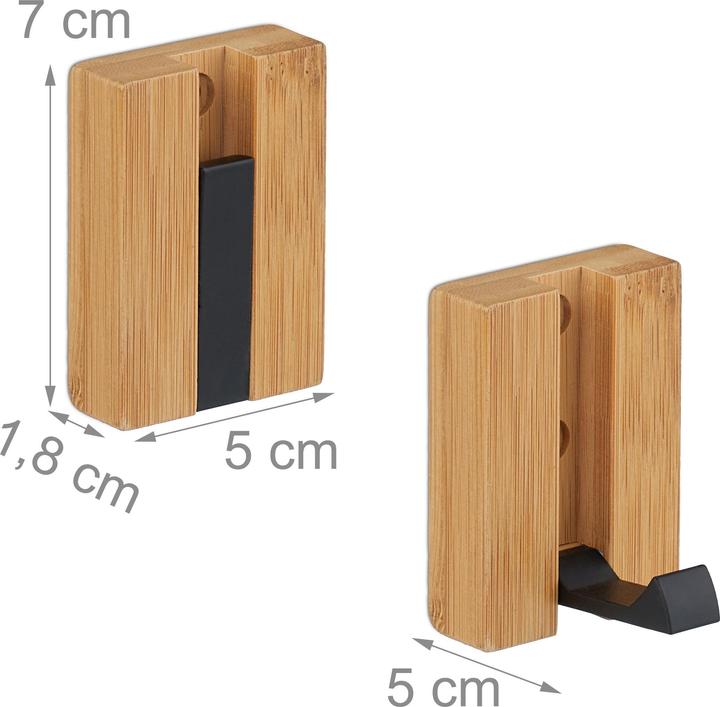 Actual product image Relaxdays Coat hook set