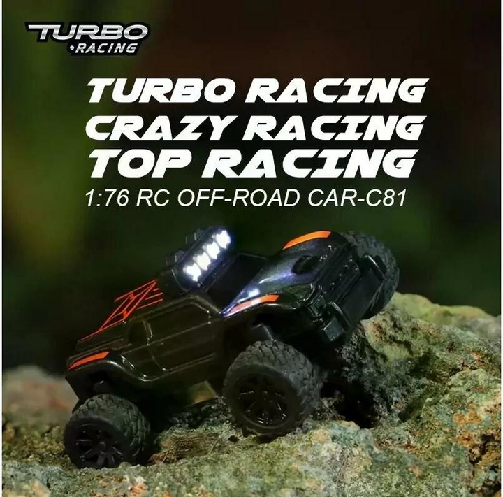 Actual product image Turbo Racing Micro Monster Truck TC-01, Black, RTR, 1:76 (RTR Ready-to-Run)