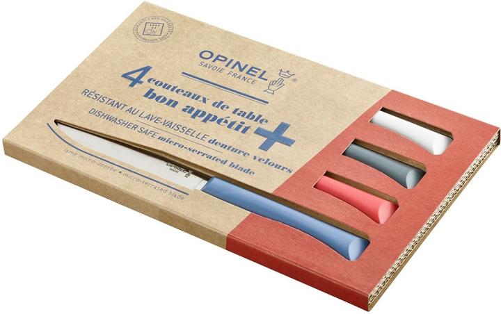 Opinel BON APPETIT+ PRIMO Couteau de table, 4 pièces (4 pcs)