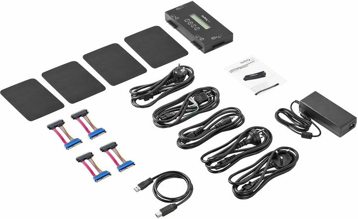 Actual product image StarTech Hard drive eraser for 6.35cm/2.5 or 8.89cm/3.5 inch SATA drives - 4 bays - Standalone...