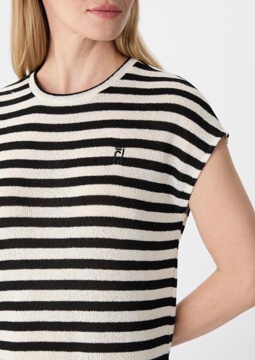 Image du produit Comma Kleid Gestreiftes Midi-Kleid aus Strick-Jersey (34)