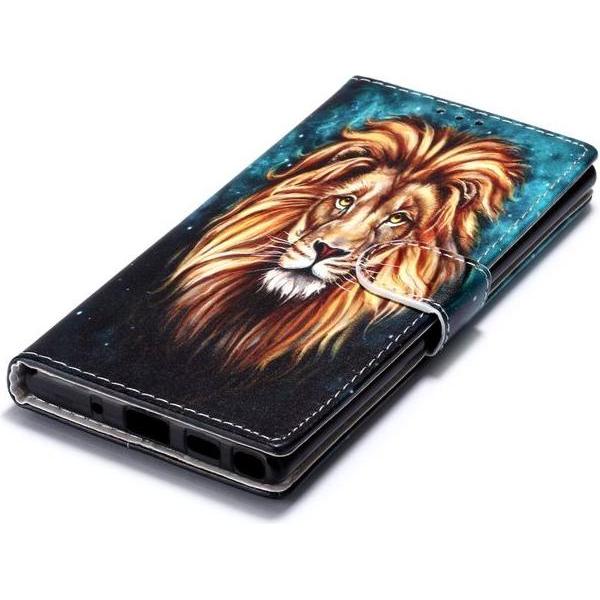 MU Style Leder Bookcover Image Series (Samsung Galaxy Note 10), Smartphone Hülle, Mehrfarbig