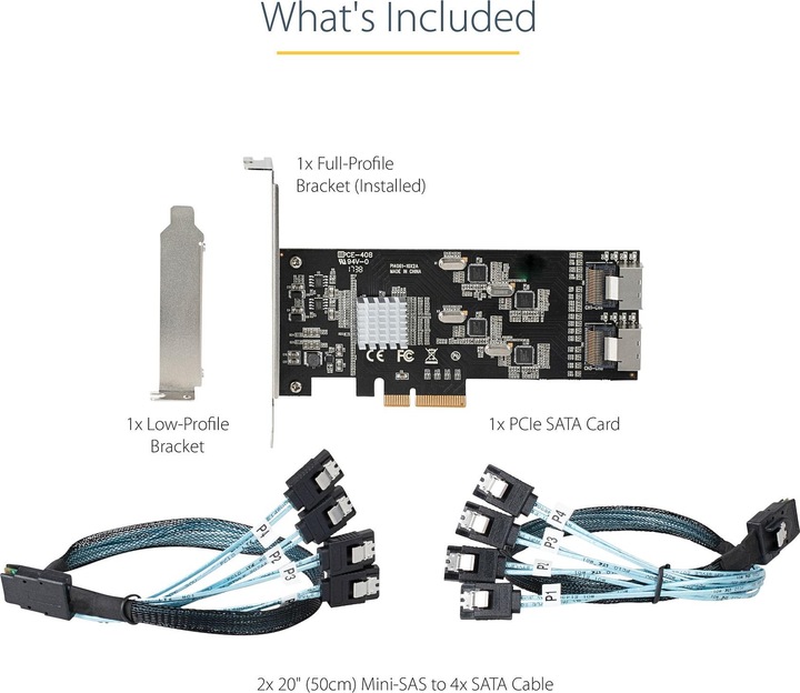 Produktbild StarTech .com SATA PCIe Controller 8 Port