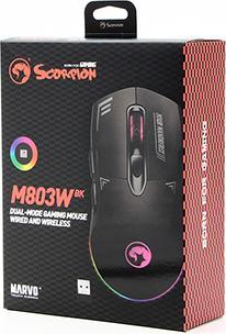 Actual product image Marvo DUKE 20 schwarz / kabellose optische Maus / 4800 DPI / 2,4 GHz USB-Empfänger (Wireless)