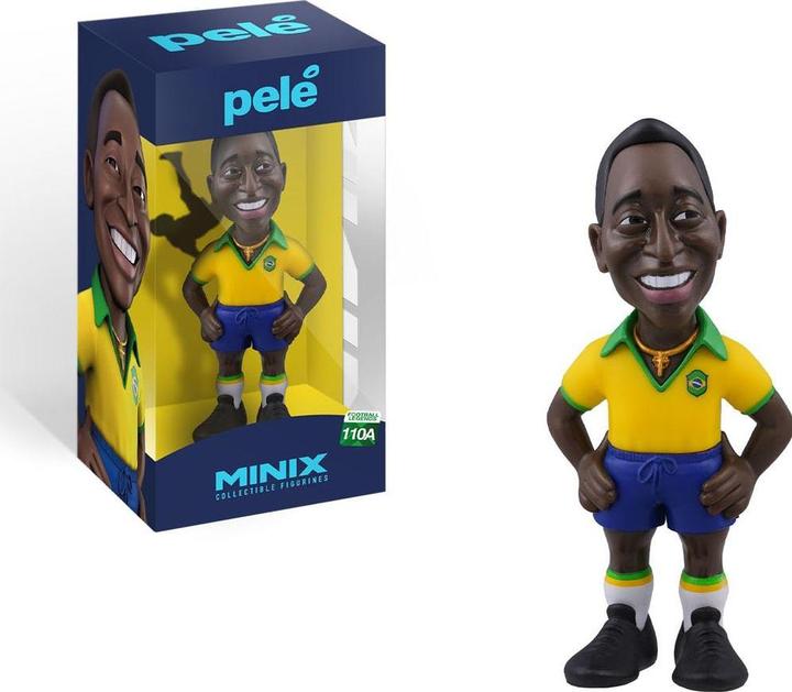 Actual product image Minix Collection Pelé - Brazil home jersey 12cm (Football Legends 110A) - Collectible figure
