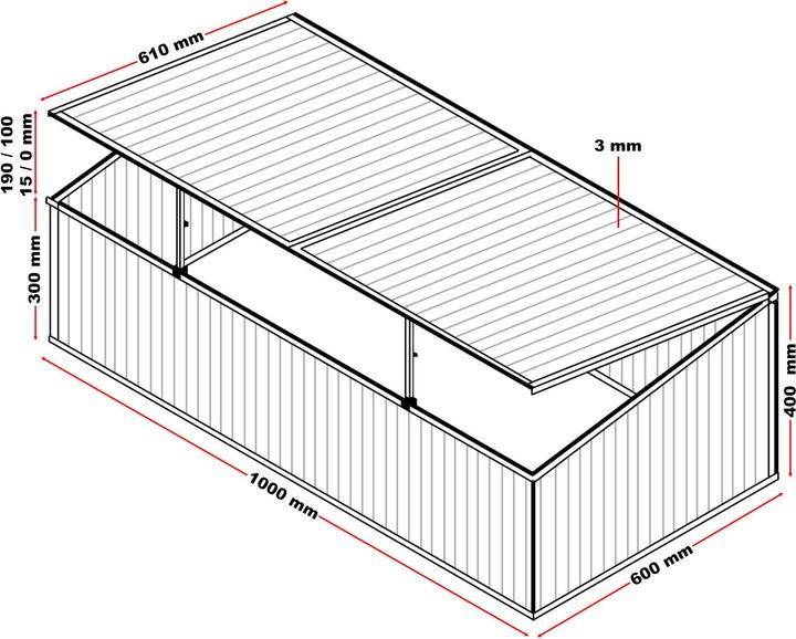 Produktbild Wiltec Frühbeet