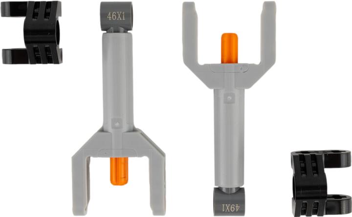 Actual product image LEGO Technic 2 x Linearantrieb Stellzylinder mit Halterung NEU! Teile 4 Stueck (LEGO Technic)