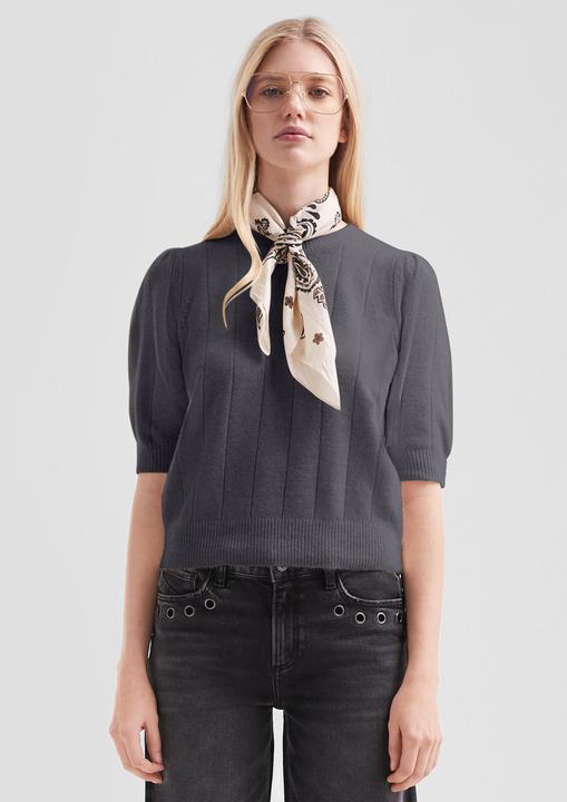 Produktbild s.Oliver Strickpullover Weicher Kurzarm-Strickpullover (M)