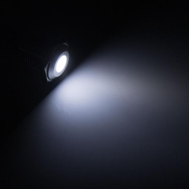 Produktbild Lamptron Vandalismus-gesicherte LED - weiss, schwarze Fassung (Weiss)