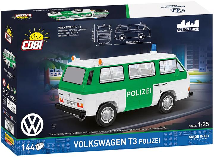 Produktbild Cobi COBI-24637 - 146 PCS VOLKSWAGEN 24637 T3 POLIZEI