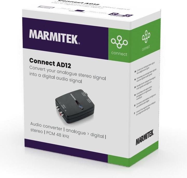 Produktbild Marmitek Connect AD12 Audio Converter, Stereo / Digital, PCM (Analog -> Digital)