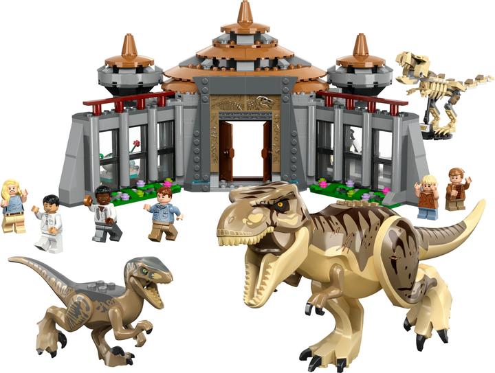 Image du produit LEGO Attaque du T. rex et du raptor sur le centre des visiteurs (76961, LEGO Jurassic World)