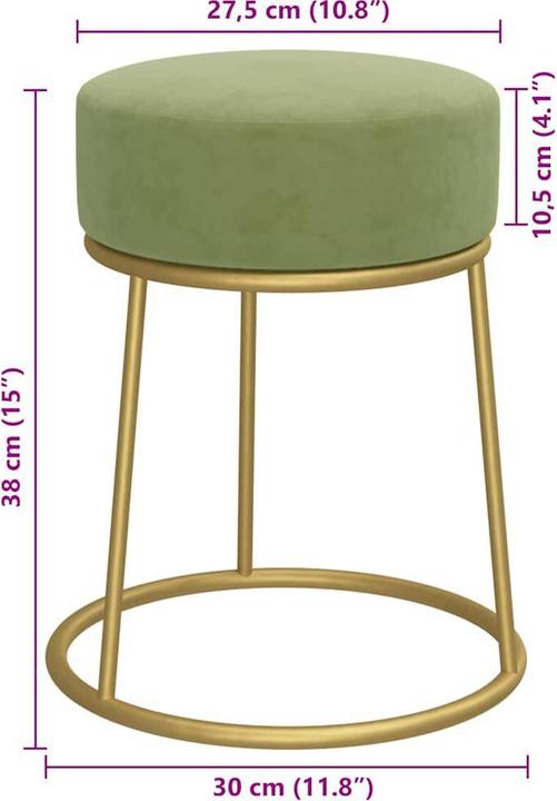 Actual product image vidaXL Stool