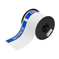 Brady, Etiketten, B30-25-595-ANSINO, vorgedruckte Vinyl-Etiketten, Blau auf weiss, glänzend, 101.60 x 152.40 mm