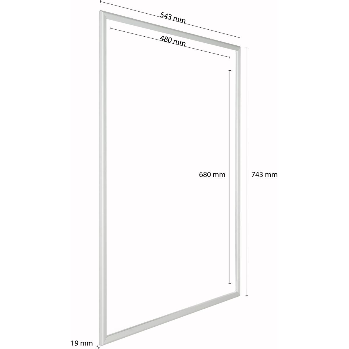 Update Displays, Prospektständer, Klapprahmen 32mm Gehrung 500x700mm silber eloxiert (500 x 700 mm)