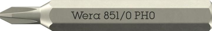 Actual product image Wera 851 Micro Bits JCIS PH 0 x 30mm (Cross Phillips PH)