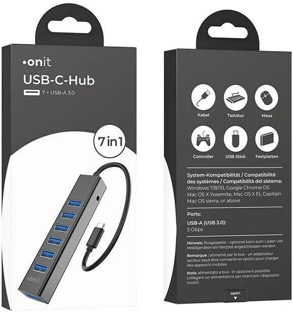 Produktbild Onit F01257 (USB-C, 7 Ports)