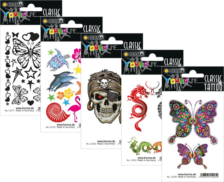 Actual product image Herma Children's tattoos
