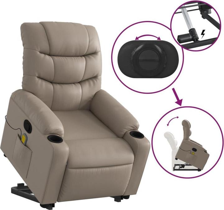 Produktbild vidaXL Massagesessel mit Aufstehhilfe
