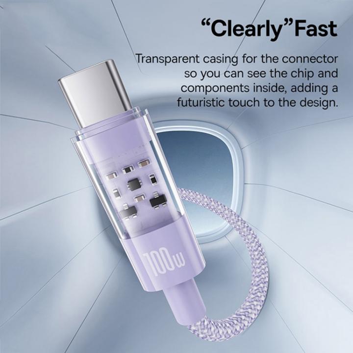 Actual product image Baseus USB C — USB C (1 m, USB 2.0, 100 W)