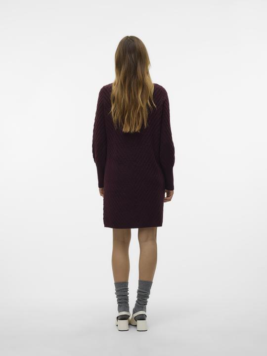 Actual product image Vero Moda VMANJASTINNA LS BOATNECK DRESS GA EXC Knitted Dress (XS)