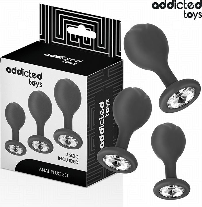 Addicted toys - 3er-Set Analplug Mit Juwel