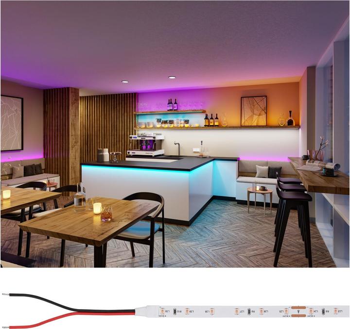 Immagine prodotto Paulmann Pro Strip Argento P25 (Viola, 500 cm, Interno)