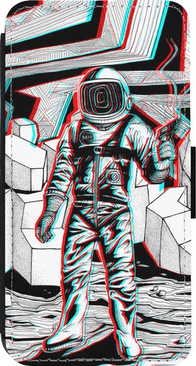 Actual product image PhoneLook Coque Wallet noir Anaglyph Astronaut (Apple iPhone 14 Pro)