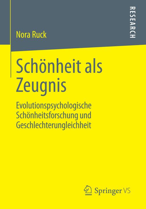 Produktbild Schönheit als Zeugnis (Deutsch, Nora Ruck, 2013)