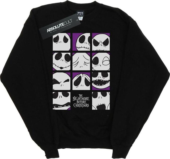 Produktbild Disney Nightmare Before Christmas Many Faces Of Jack Squares Sweatshirt (M)