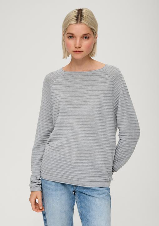 Produktbild S.Oliver Strickpullover Pullover mit Strukturmuster aus Viskosemix (S)