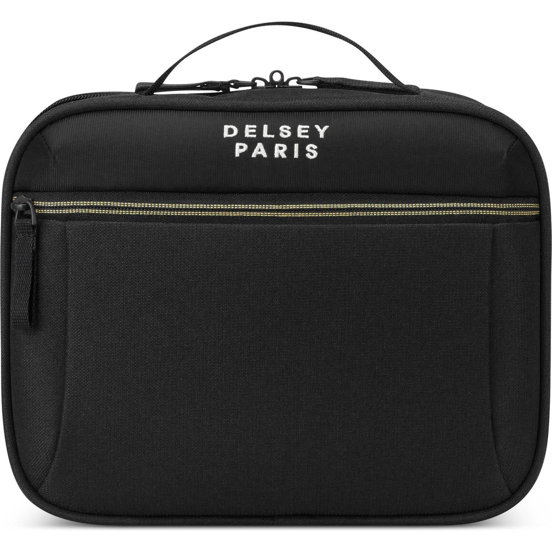 Delsey, Necessaire, Brochant 3 Kulturbeutel 27 cm, Schwarz, (8 l)