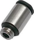 Actual product image Legris Brass Pipe Fitting, Straight Compression Stud Fitting, Male Metric 4mm (Pipe fitting)