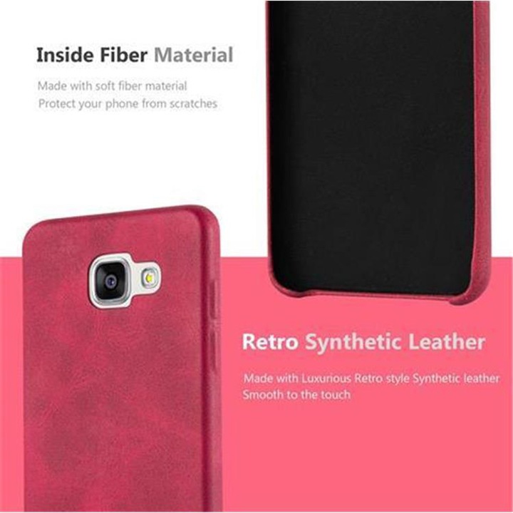 Actual product image Cadorabo Hard cover faux leather with texture (Samsung Galaxy A3)