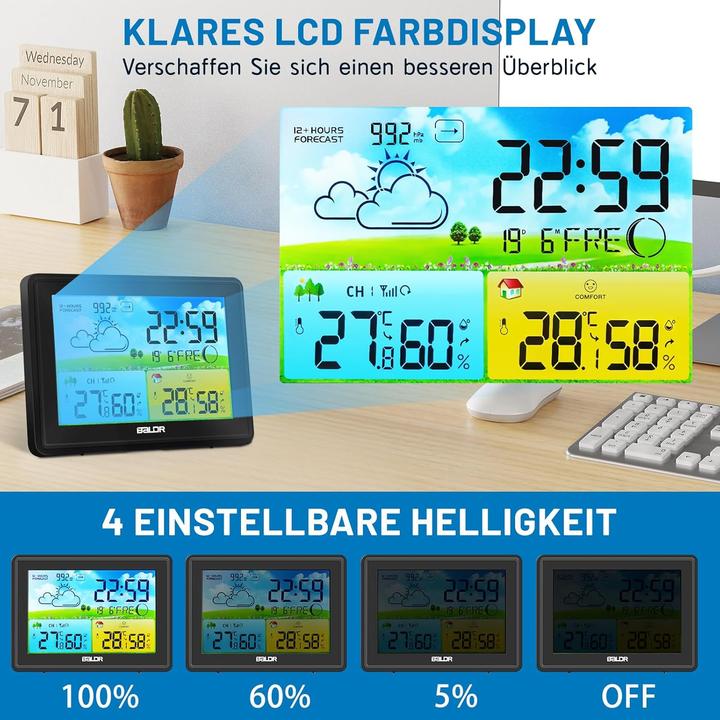 Actual product image Baldr Funk-Wetterstation mit Aussensensor