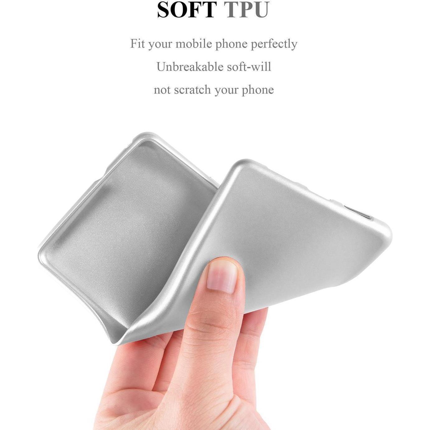Thumbnail - Cadorabo TPU Matt Metallic Cover (Samsung Galaxy A7 (2018)), Smartphone Hülle, Silber