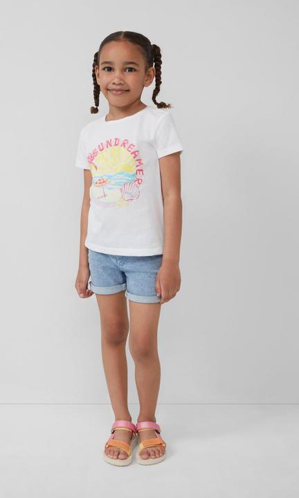 Produktbild S.Oliver T-Shirt T-Shirt im Loose Fit mit Glitzerprint (140)