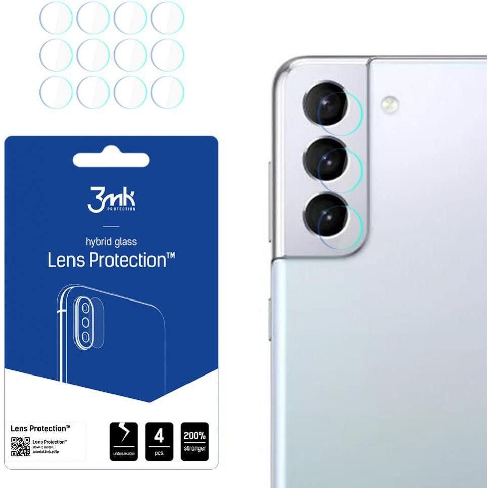 3MK hybrid glass Lens Protection for Samsung Galaxy S22 (1 Stück, Samsung Galaxy S22+), Smartphone Schutzfolie