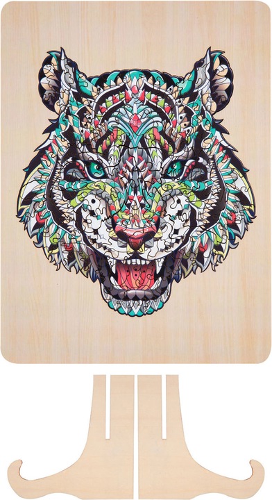 Produktbild Grafix Einzigartiges Holzpuzzle Tiger, 130tlg. (132 Teile)