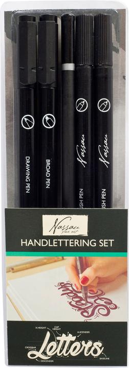 Grafix Set di calligrafia Nassau, 5 pezzi. (5x)