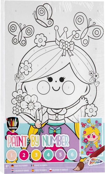 Produktbild Grafix Malen nach Zahlen - Mädchen