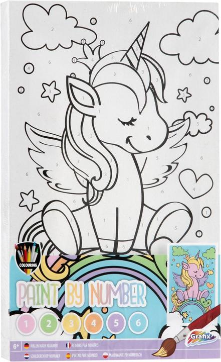 Produktbild Grafix Malen nach Zahlen - Einhorn