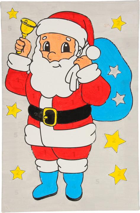 Grafix XMAS Canvas painting by numbers - Father Christmas