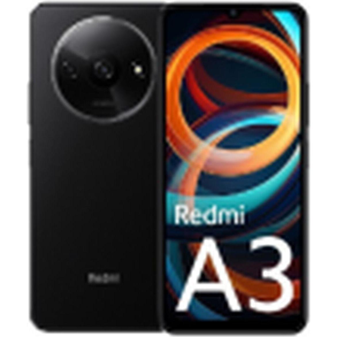Xiaomi Redmi A3 (64 GB, Midnight Black, 6.71", Dual SIM, 4G), Smartphone, Schwarz