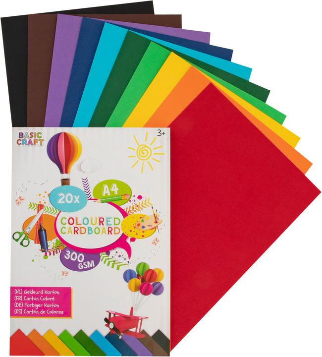 Actual product image Grafix Color cardboard A4 20 sheets, 300 g / m²